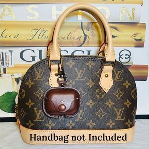 Luxury Leather Airpods Pro Case for 2 & 3. DARK BROWN